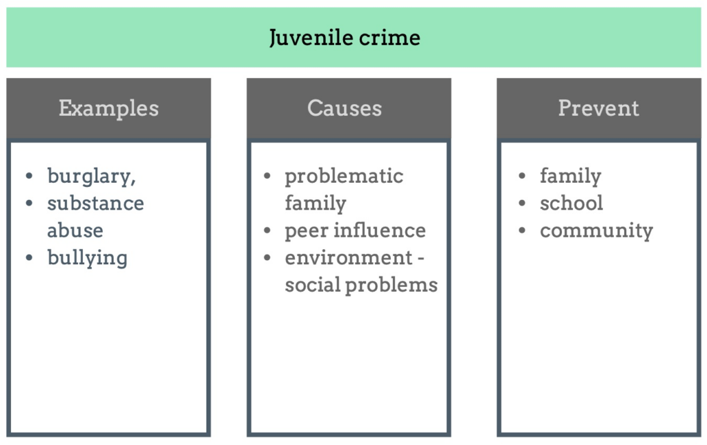 define juvenile crime essay